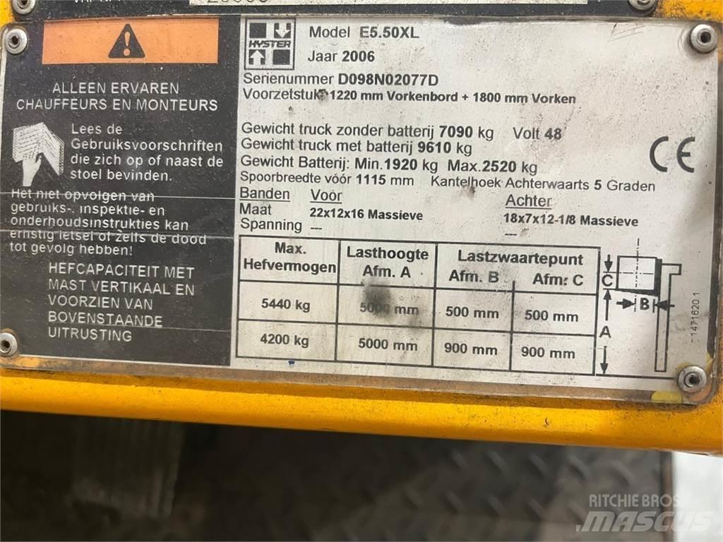 Hyster E5.50XL Električni viličari