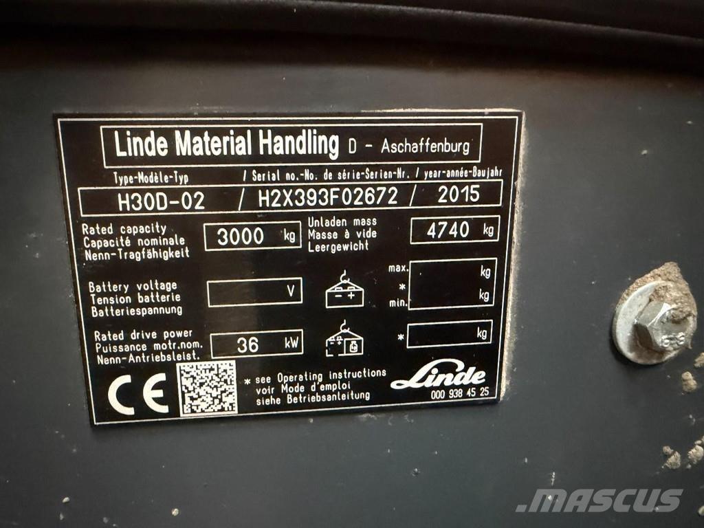 Linde H30D-02 Dizelski viličari