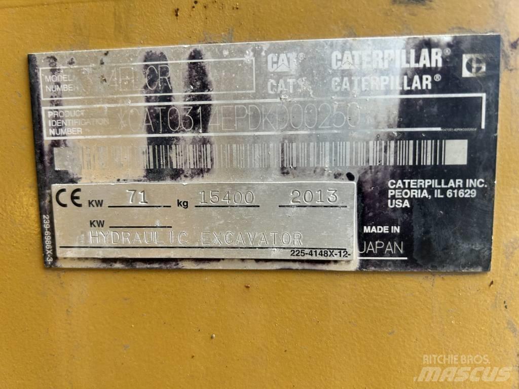 CAT 314 E LCR Bageri gusjeničari