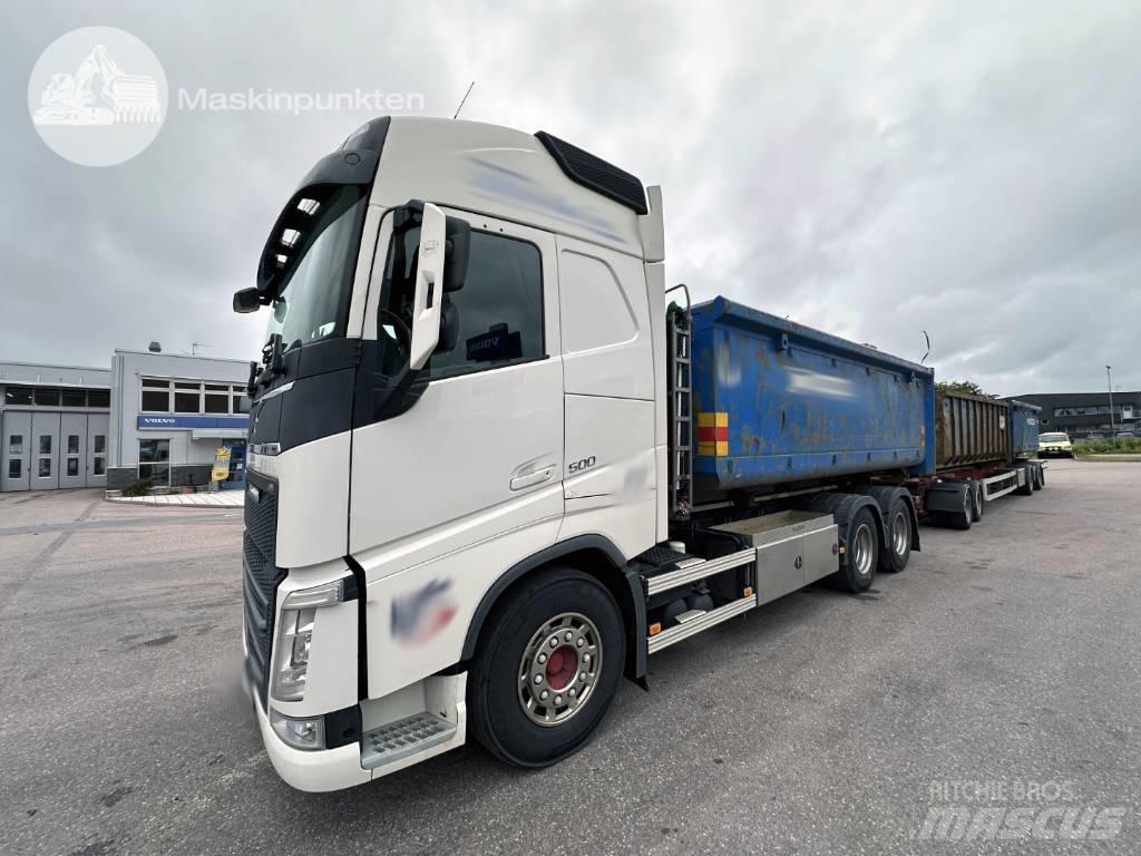 Volvo FH 500 EKIPAGE Rol kiper kamioni s kukama za dizanje
