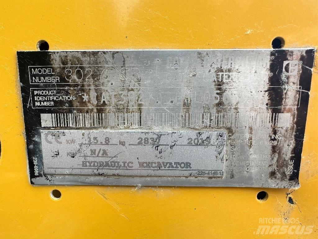 CAT 302.7 D CR Mini bageri <7t