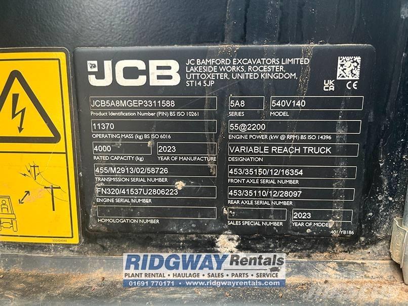 JCB 540-140 Teleskopski viličari