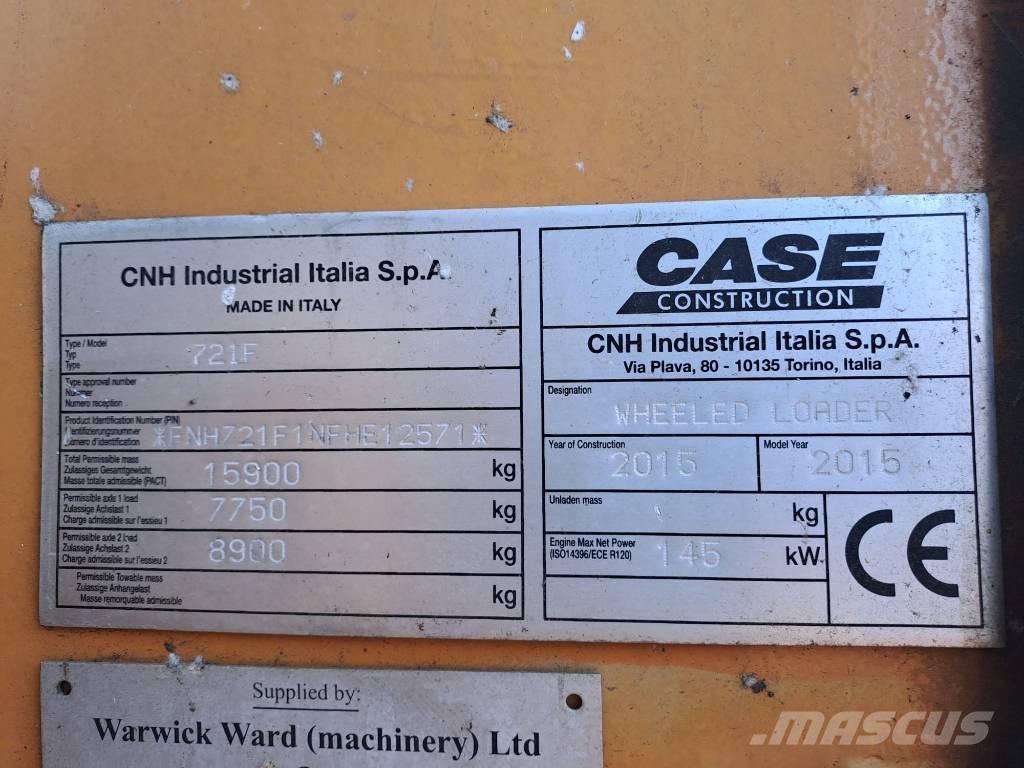 CASE 721 F XR Utovarivači na kotačima