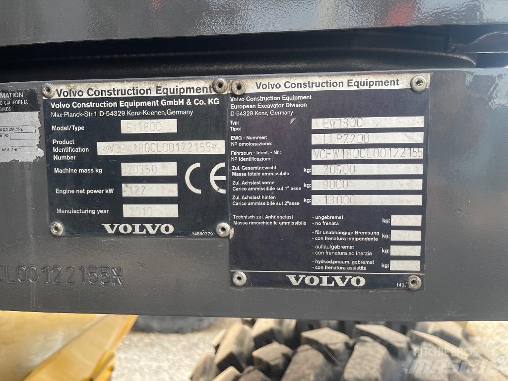 Volvo EW 180 C Bageri na kotačima