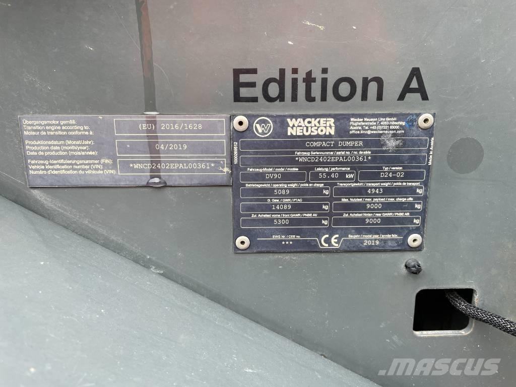 Wacker Neuson DV 90 Demperi za gradilišta