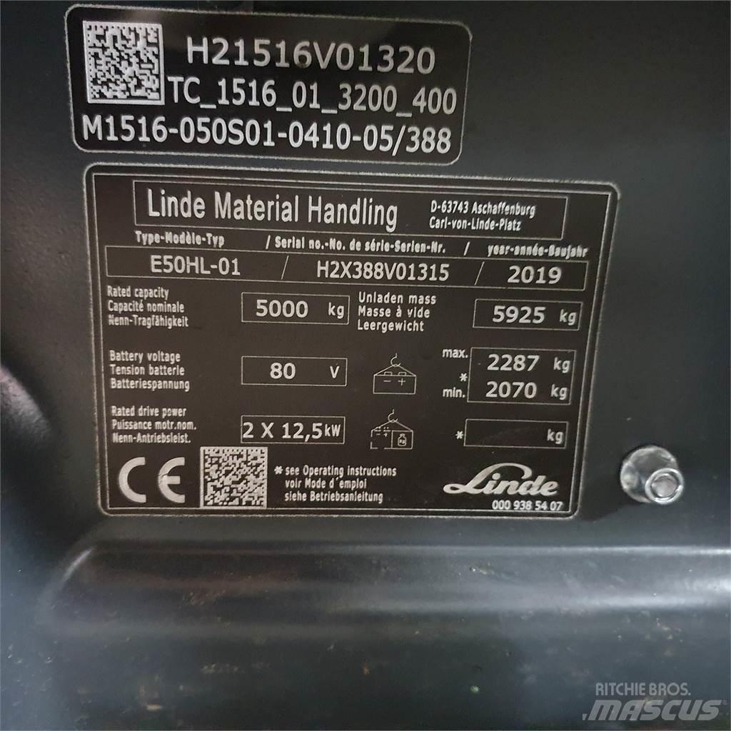Linde E50HL Električni viličari