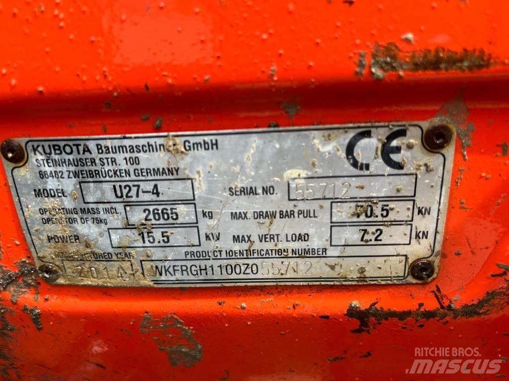 Kubota U 27-4 Mini bageri <7t