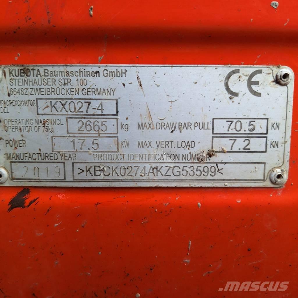 Kubota KX 027-4 Mini bageri <7t