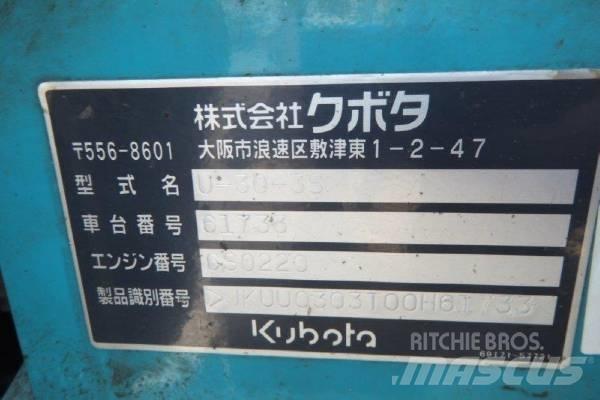 Kubota U-30-3S Mini bageri <7t