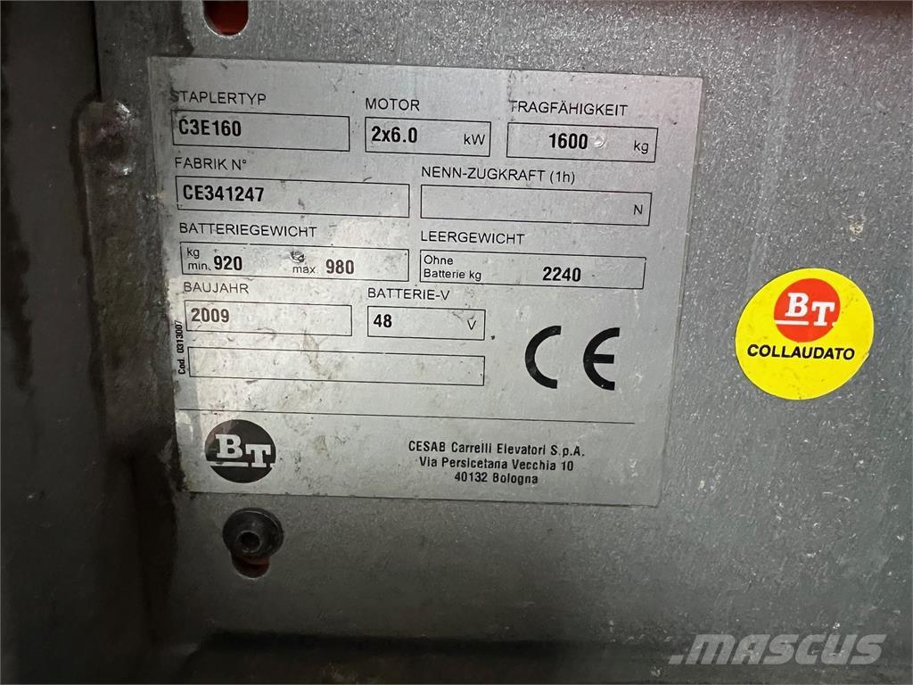 BT C3E160 Električni viličari