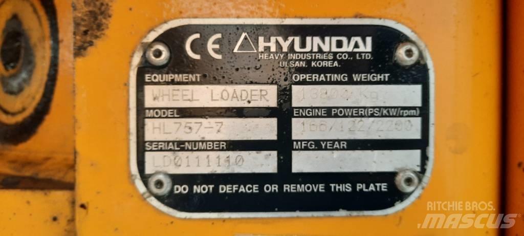 Hyundai HL 757-7 Utovarivači na kotačima