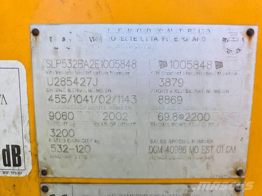 JCB 532-120 Teleskopski viličari