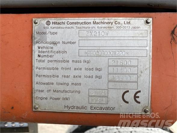 Hitachi ZX 210 W Bageri na kotačima