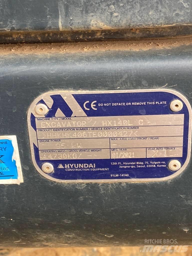 Hyundai HX140LC Bageri gusjeničari