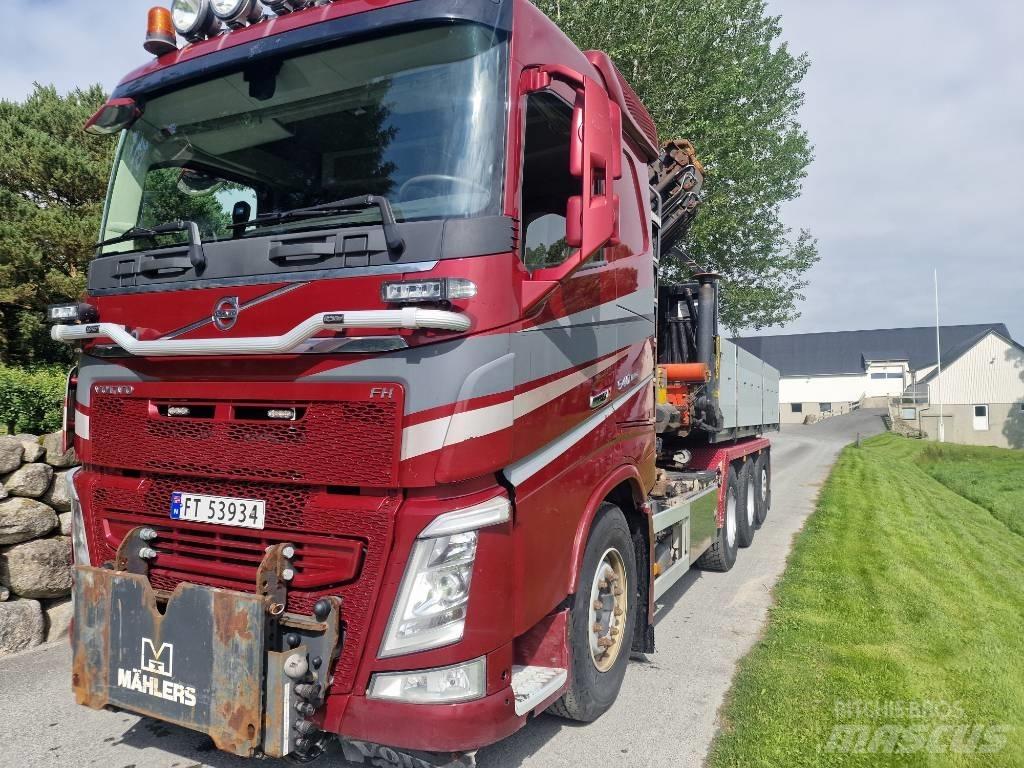 Volvo FH 540 Rol kiper kamioni s kukama za dizanje