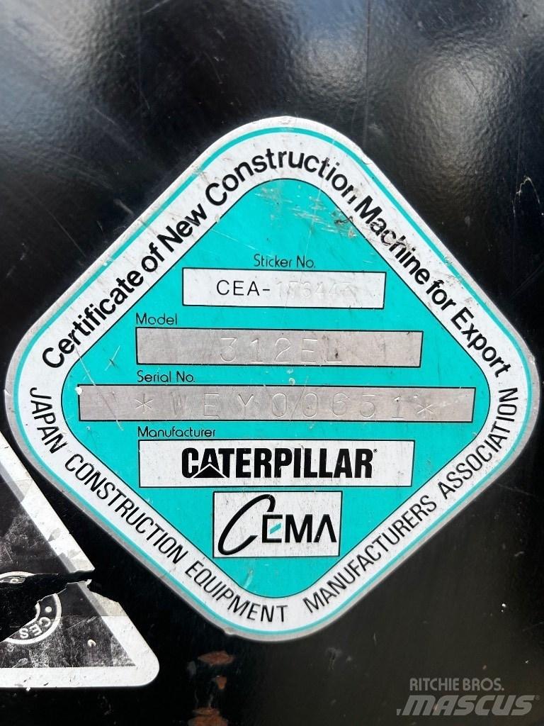 CAT 312 E Bageri gusjeničari