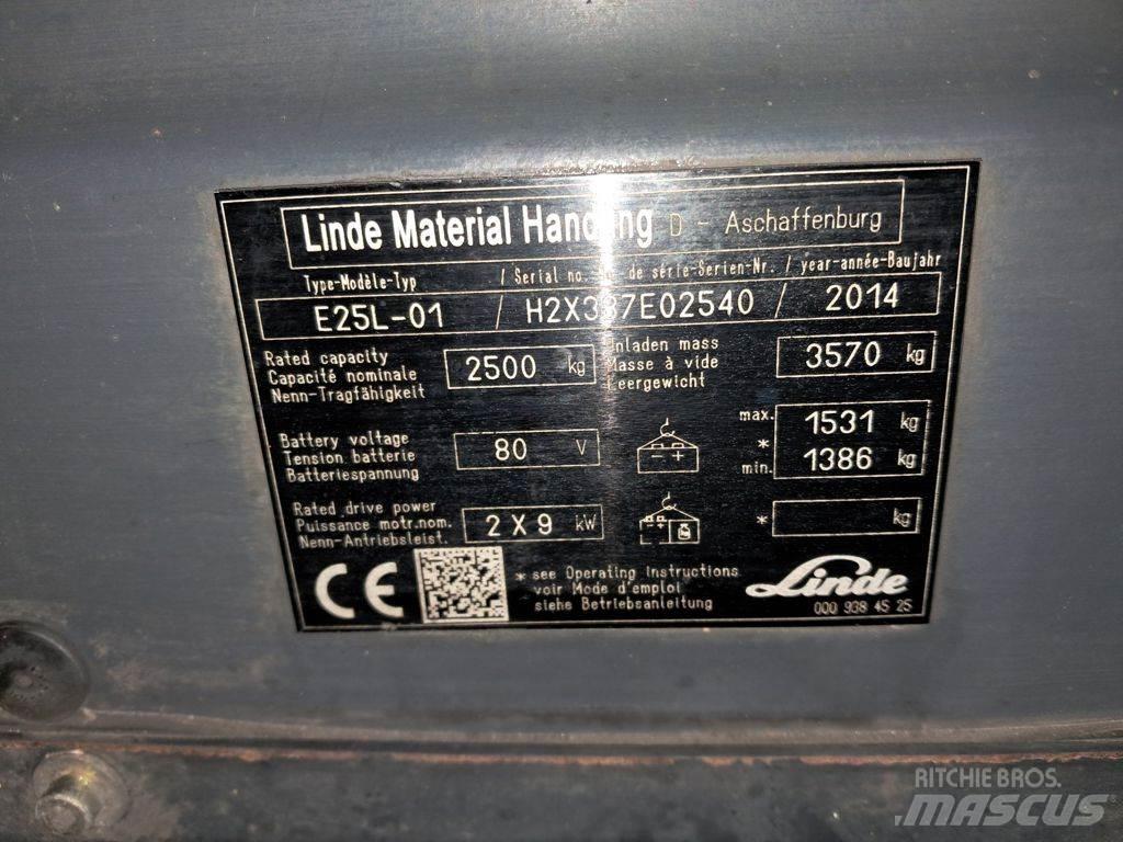 Linde E25L-01 Električni viličari