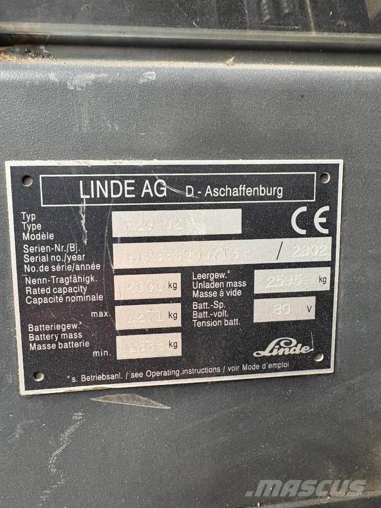 Linde E 20 P-02 Električni viličari