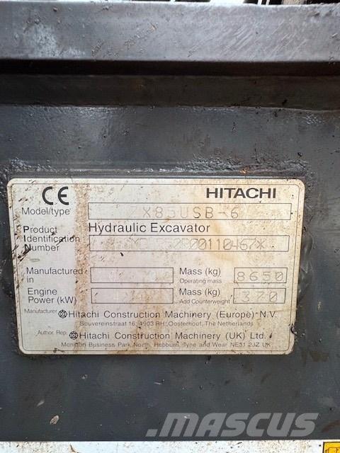 Hitachi ZX 85 USB-6 Midi bageri 7t – 12t