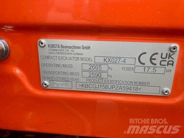 Kubota KX027-4 Mini bageri <7t
