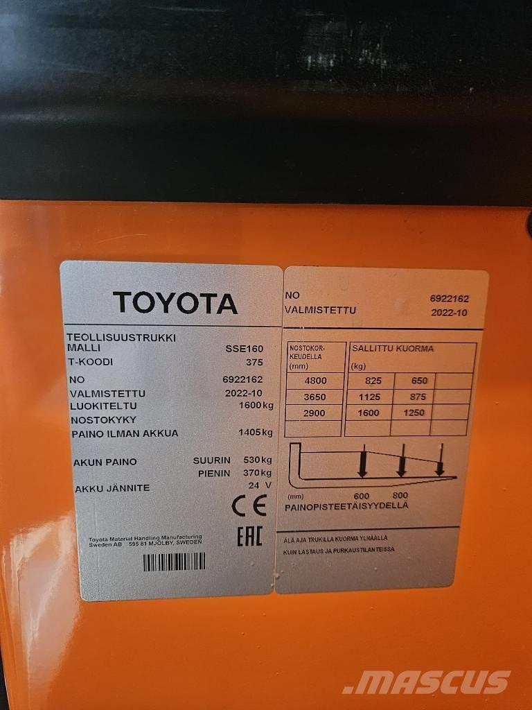 Toyota BT SSE160 Samopogonski ručni viličari