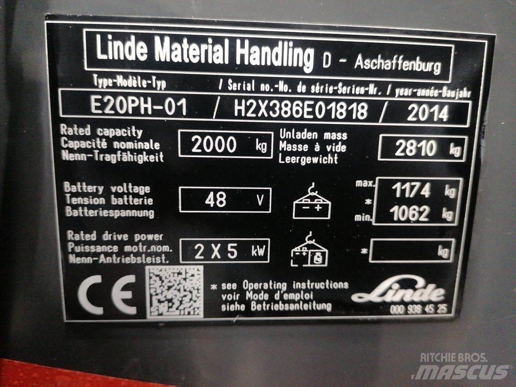 Linde E20PH-01 Električni viličari