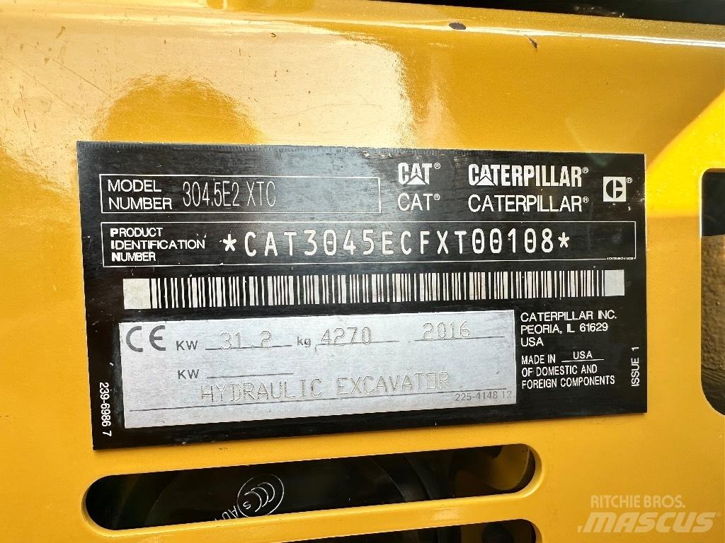 CAT 304.5 E2 XTC Mini bageri <7t