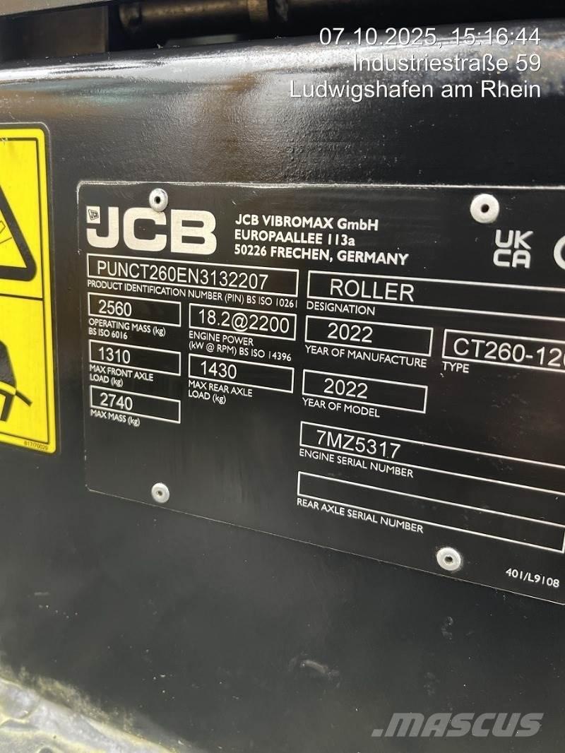 JCB CT260-120 Valjci