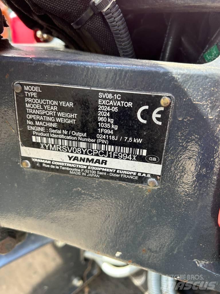 Yanmar SV08-1C Mini bageri <7t