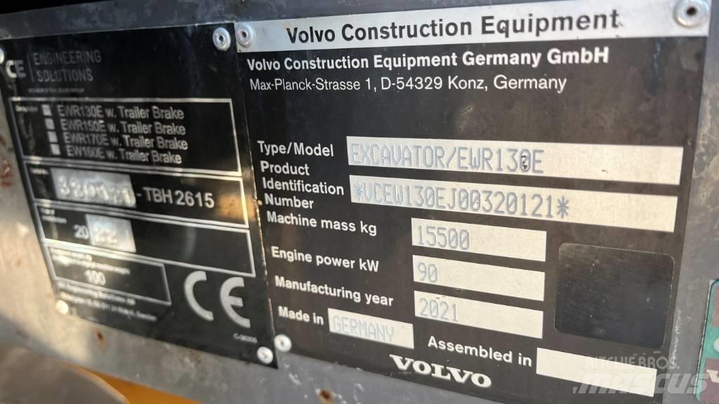 Volvo EWR130E Bageri na kotačima