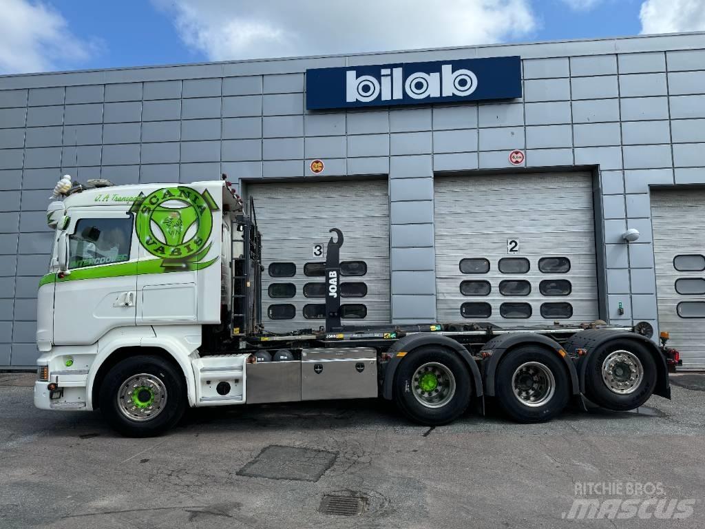 Scania R 520 LB8x4*4 Rol kiper kamioni s kukama za dizanje