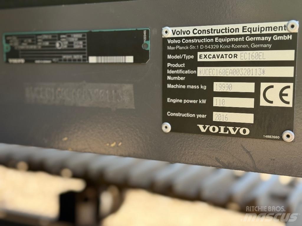 Volvo EC 160 EL Bageri gusjeničari