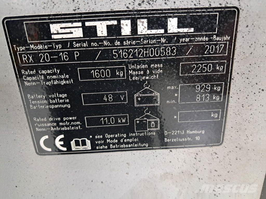 Still RX 20-16 P Električni viličari