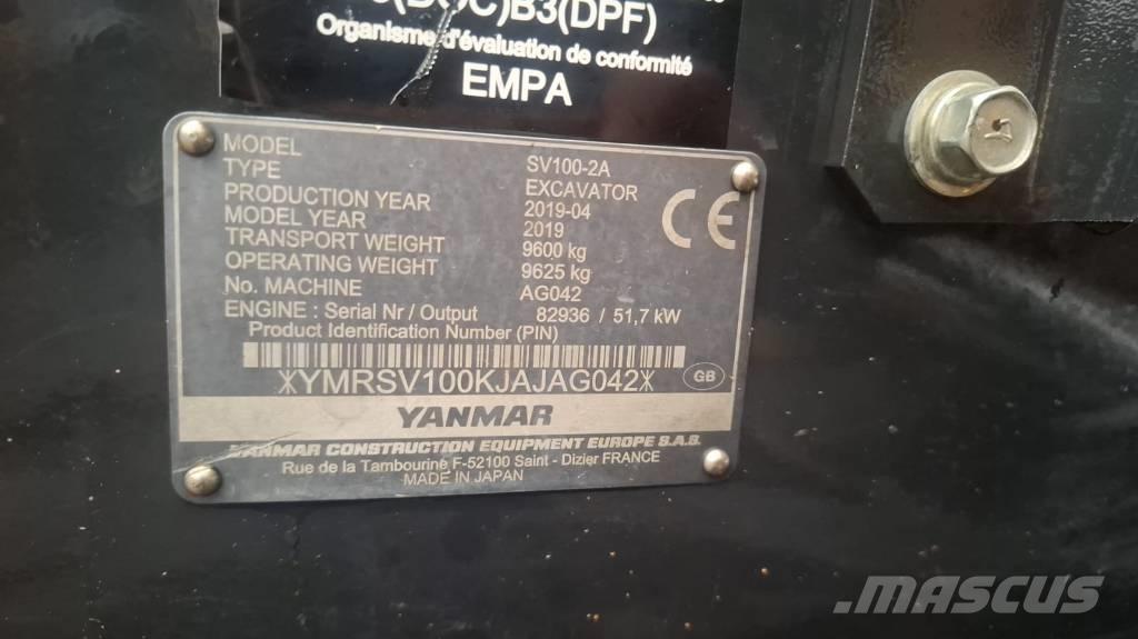 Yanmar SV 100-2A Midi bageri 7t – 12t