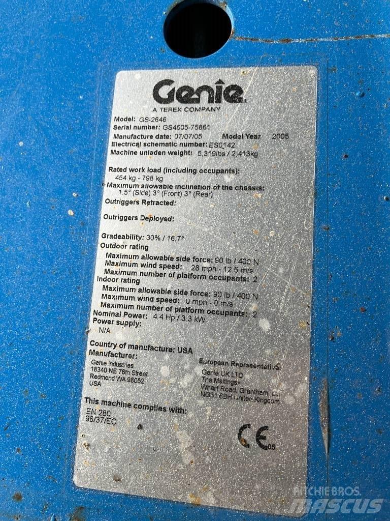 Genie GS 2646 Škaraste platforme