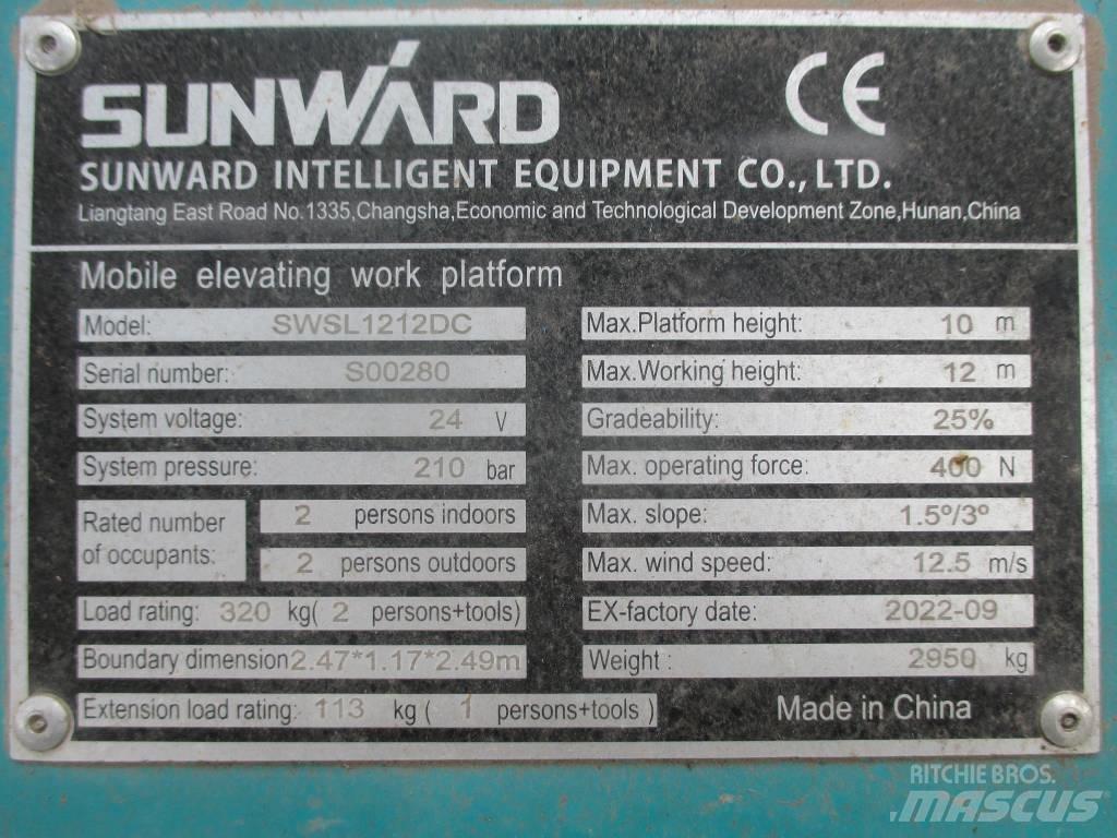 Sunward SWSL 1212 DC Škaraste platforme