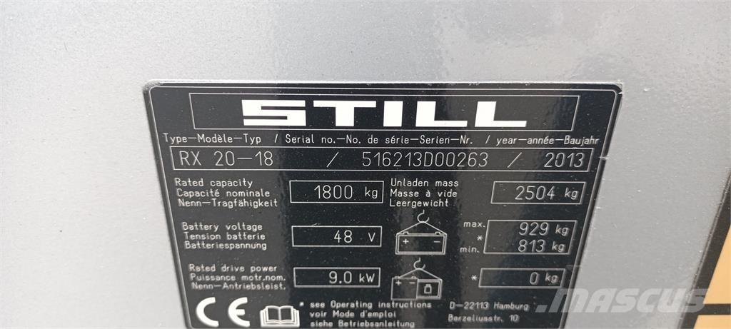 Still RX20-18 Električni viličari