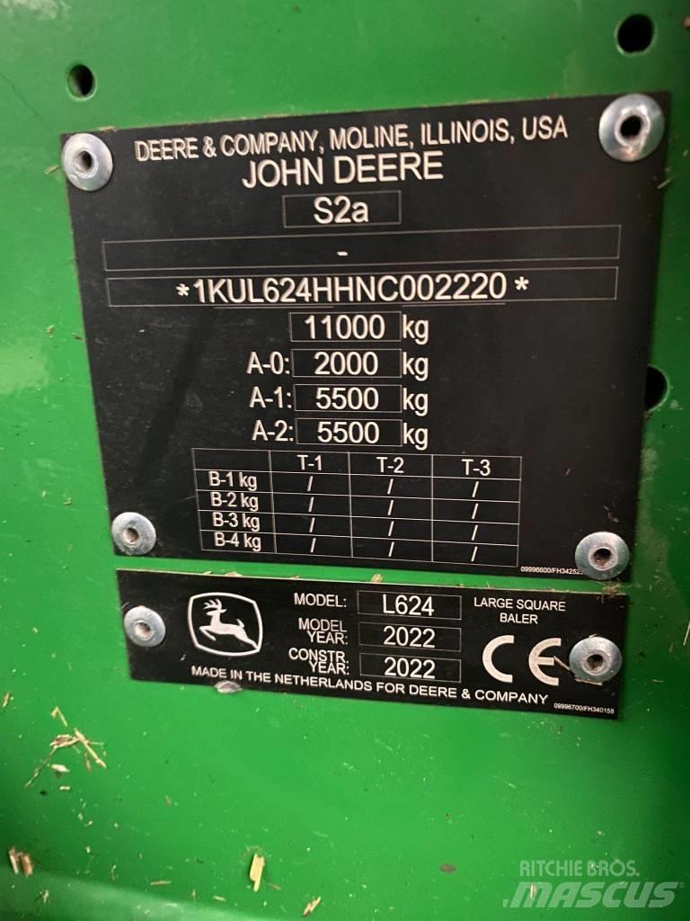 John Deere L624 Balirke za kockaste bale
