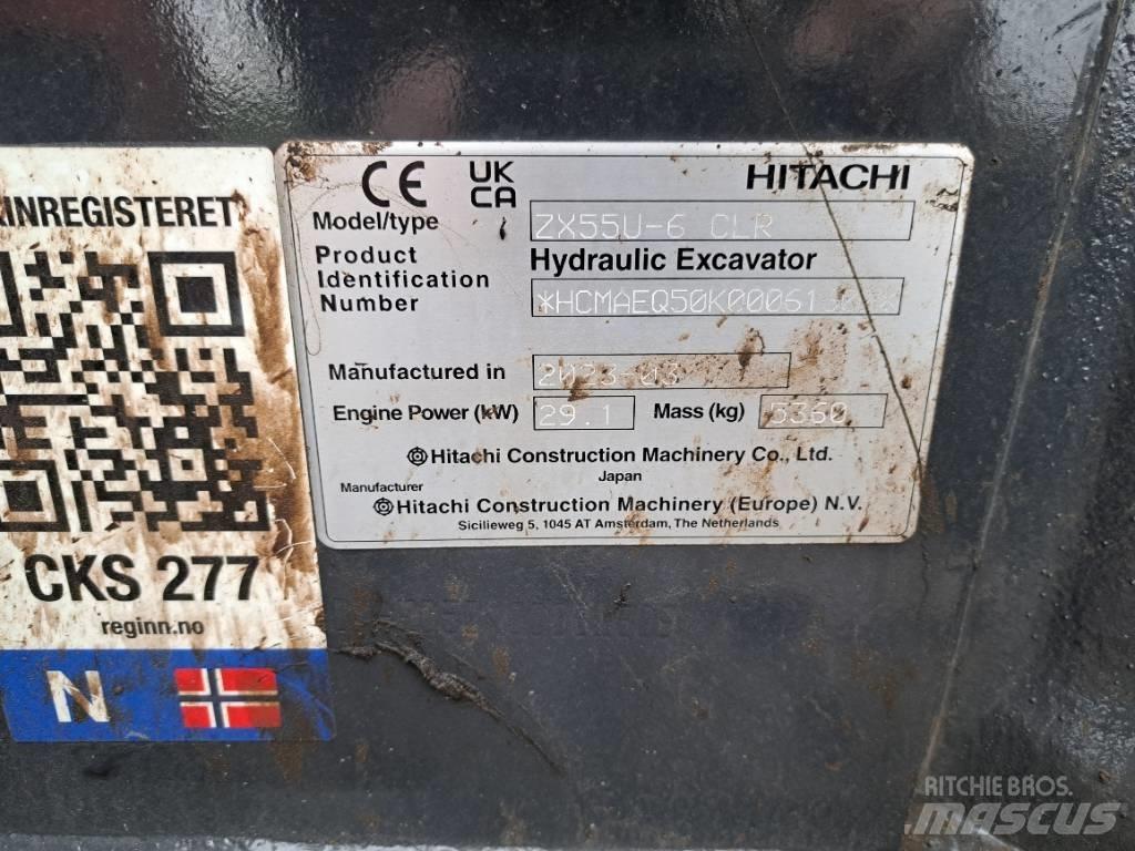Hitachi ZX55US-6 CLR Mini bageri <7t