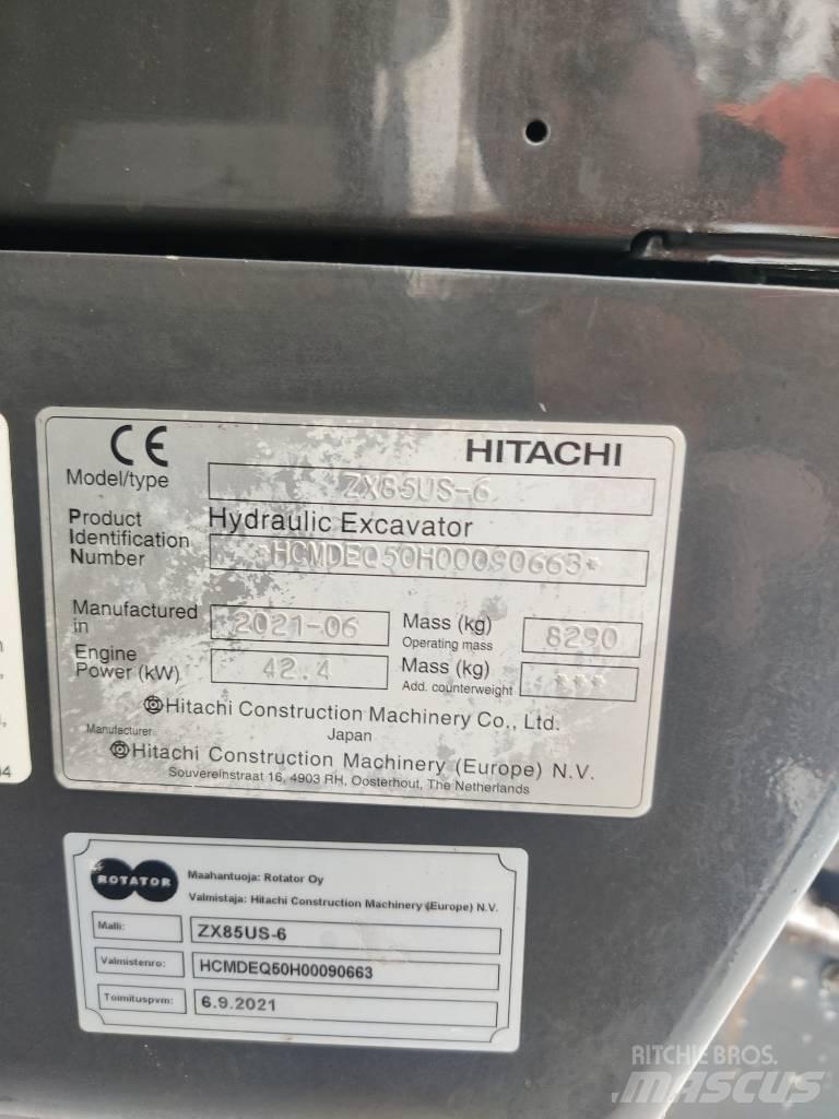 Hitachi ZX85US-6 Midi bageri 7t – 12t