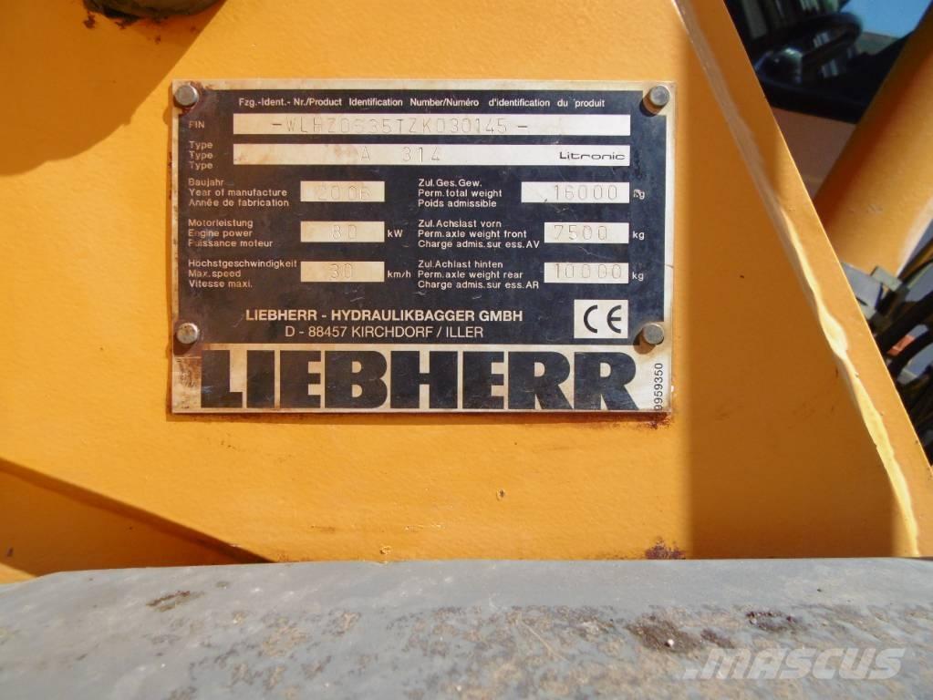Liebherr A314 Bageri na kotačima