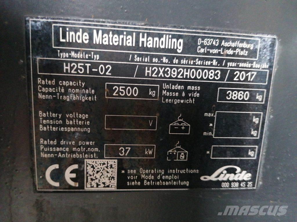Linde H25T-01 Plinski viličari
