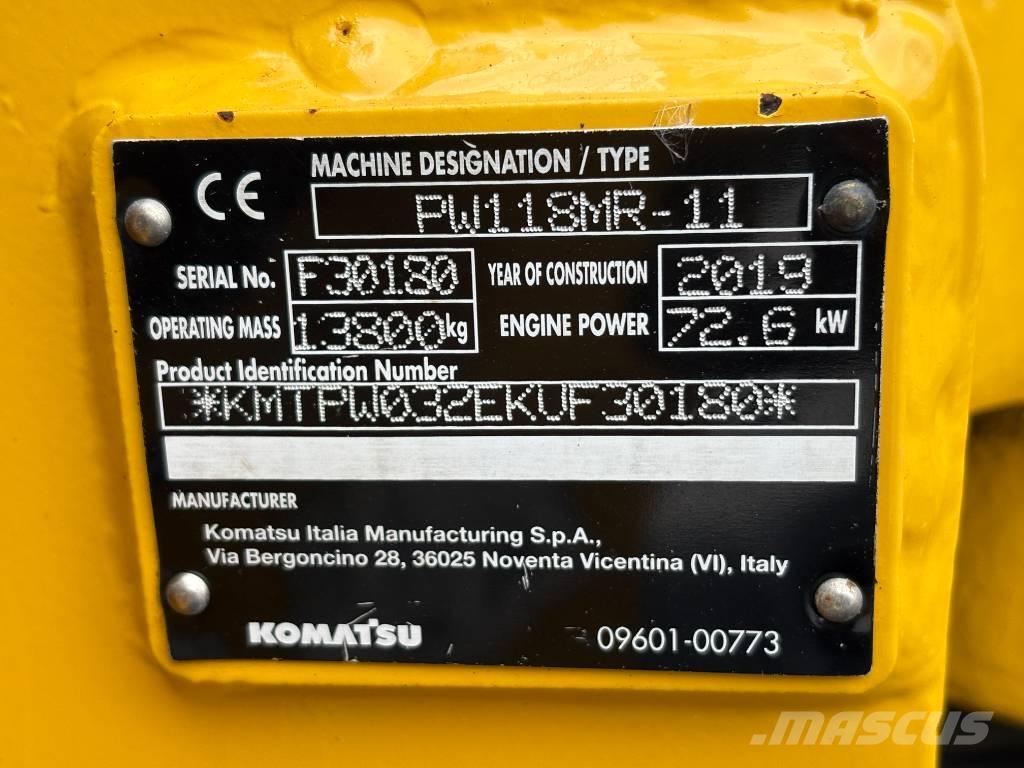 Komatsu PW118-11 Bageri na kotačima