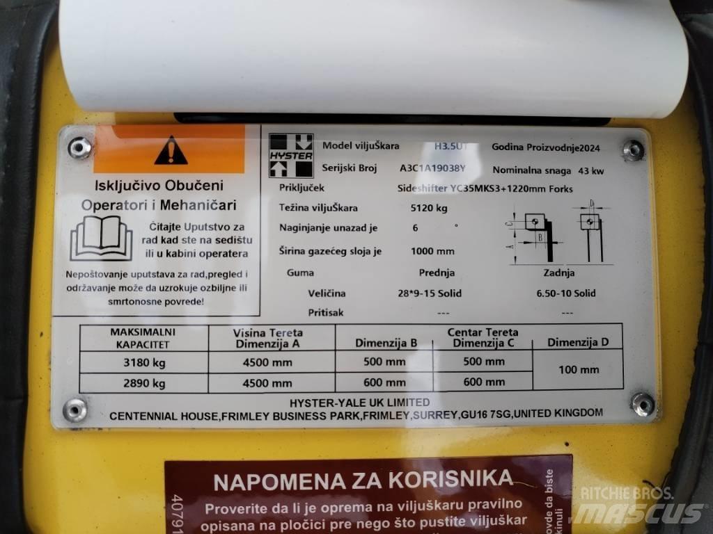 Hyster H 3.5UT Dizelski viličari