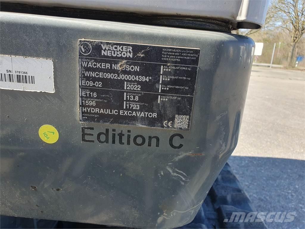 Wacker Neuson ET16 Bageri gusjeničari