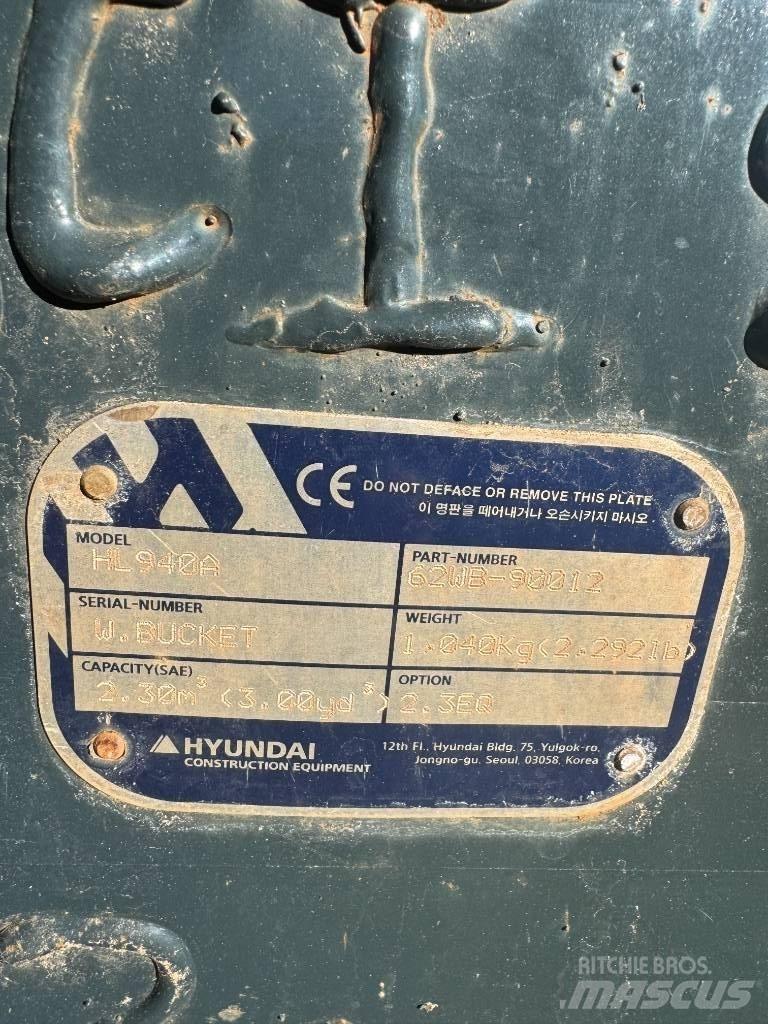 Hyundai HL 940 Utovarivači na kotačima