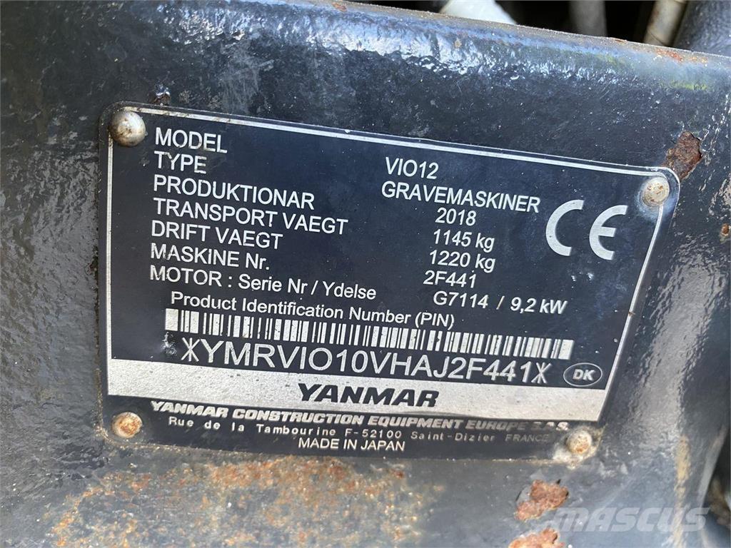 Yanmar VIO12 Bageri na kotačima