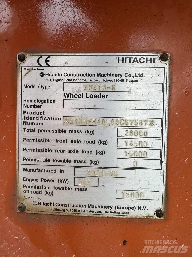 Hitachi ZW 310-6 Utovarivači na kotačima