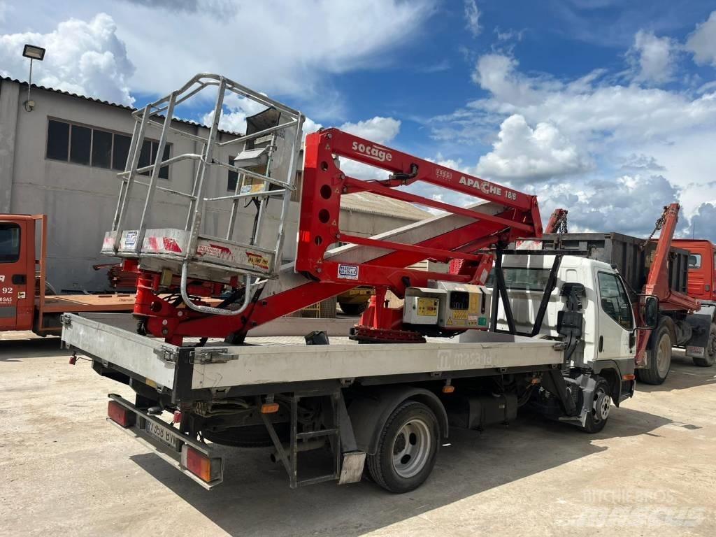 Mitsubishi Canter Rol kiper kamioni s kukama za dizanje