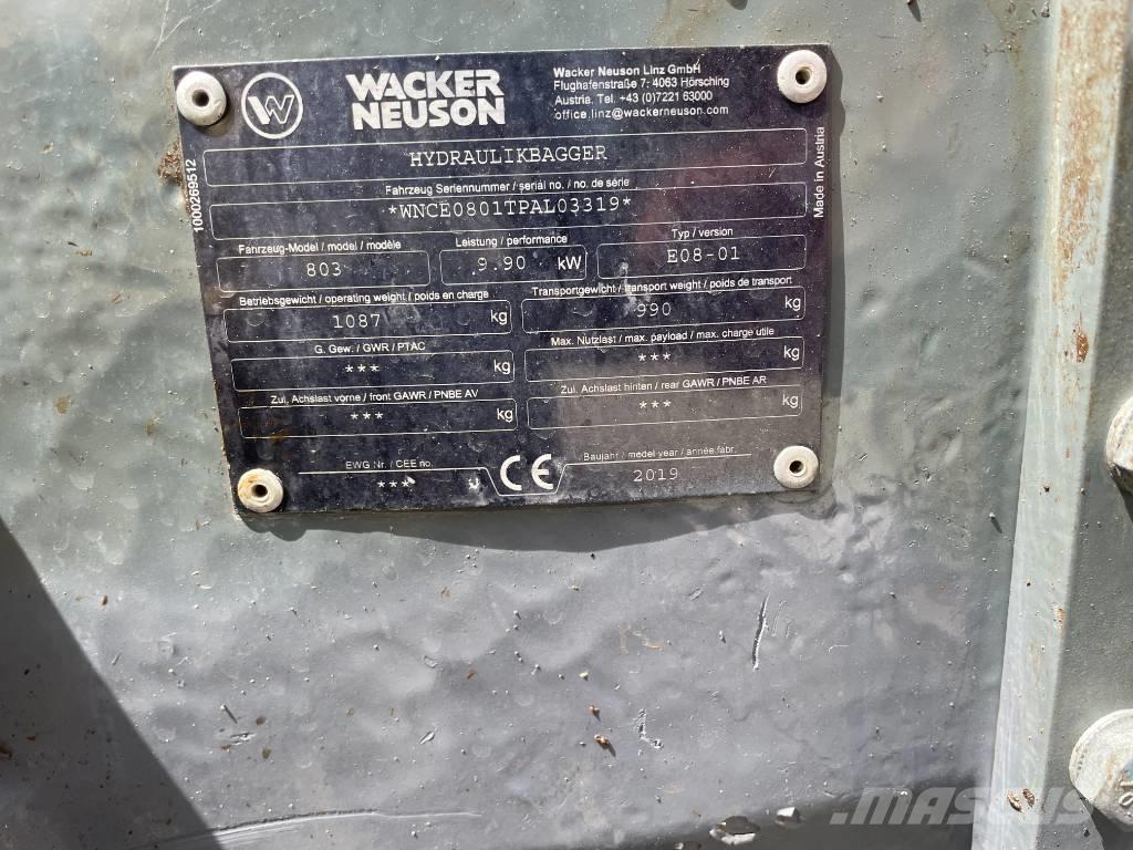 Wacker Neuson 803 Mini bageri <7t